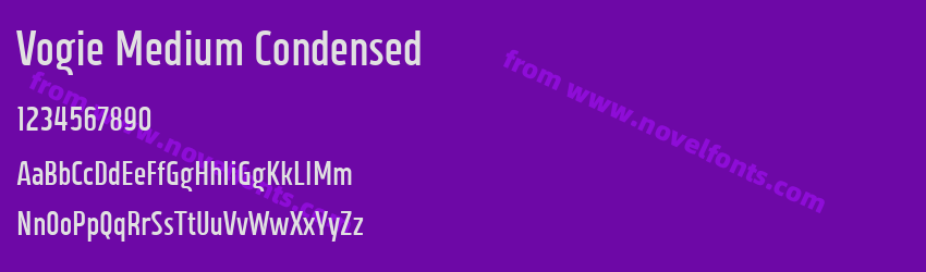 Vogie Medium CondensedPreview Vogie Medium CondensedPreview