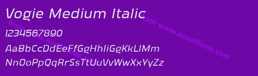 Vogie Medium ItalicPreview Vogie Medium ItalicPreview