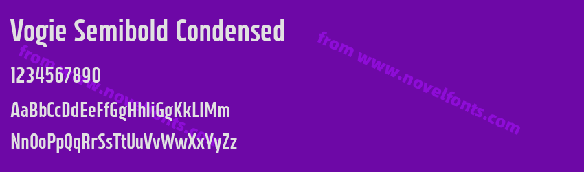 Vogie Semibold CondensedPreview Vogie Semibold CondensedPreview
