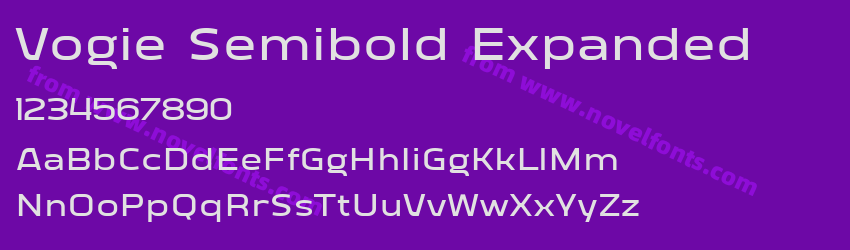 Vogie Semibold ExpandedPreview Vogie Semibold ExpandedPreview