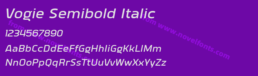 Vogie Semibold ItalicPreview Vogie Semibold ItalicPreview