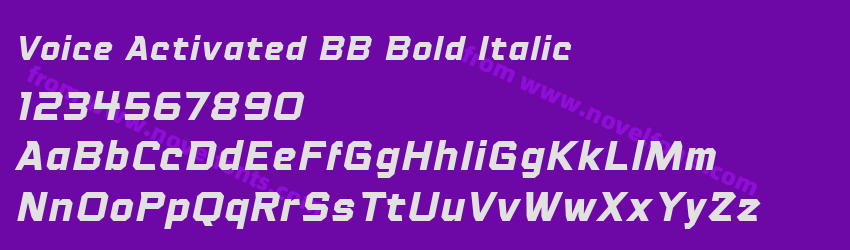 Voice Activated BB Bold ItalicPreview Voice Activated BB Bold ItalicPreview