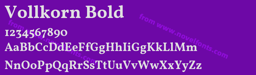 Vollkorn BoldPreview Vollkorn BoldPreview