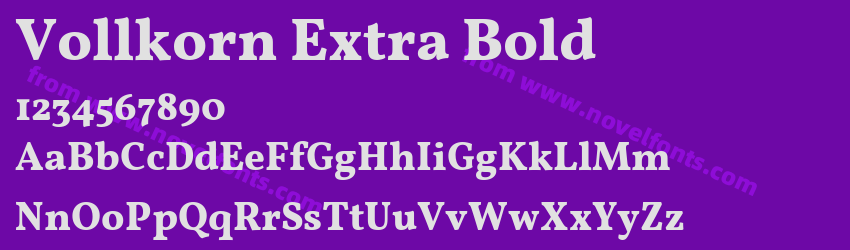 Vollkorn Extra BoldPreview Vollkorn Extra BoldPreview