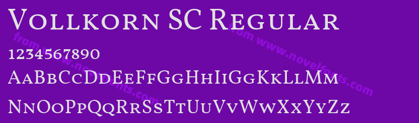 Vollkorn SC RegularPreview Vollkorn SC RegularPreview