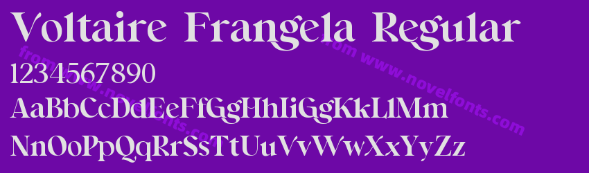 Voltaire Frangela RegularPreview Voltaire Frangela RegularPreview