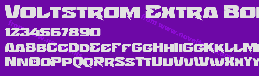 Voltstrom Extra BoldPreview Voltstrom Extra BoldPreview