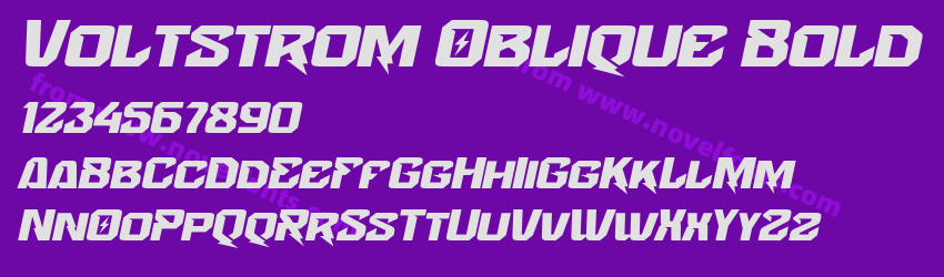 Voltstrom Oblique BoldPreview Voltstrom Oblique BoldPreview