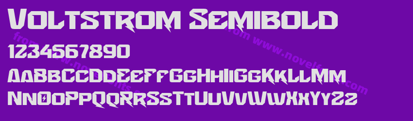 Voltstrom SemiboldPreview Voltstrom SemiboldPreview