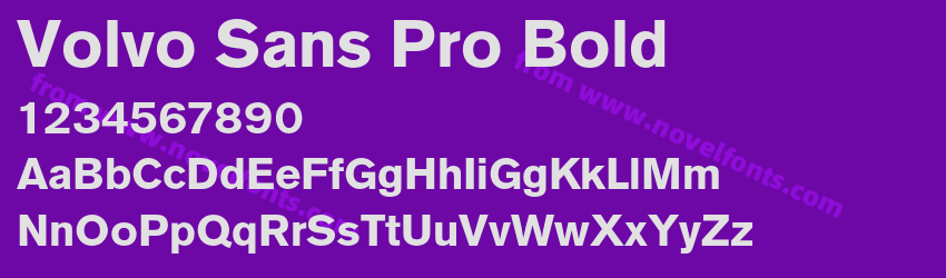 Volvo Sans Pro BoldPreview Volvo Sans Pro BoldPreview