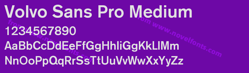 Volvo Sans Pro MediumPreview Volvo Sans Pro MediumPreview