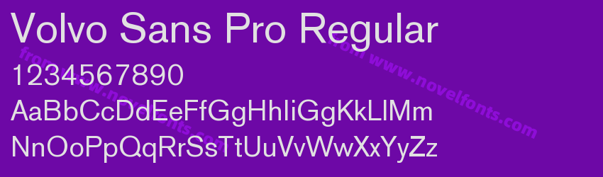 Volvo Sans Pro RegularPreview Volvo Sans Pro RegularPreview