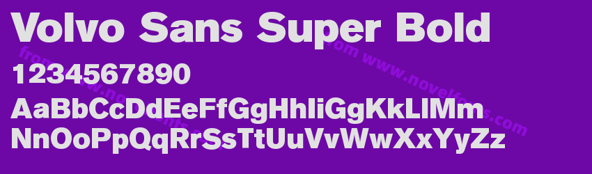 Volvo Sans Super BoldPreview Volvo Sans Super BoldPreview