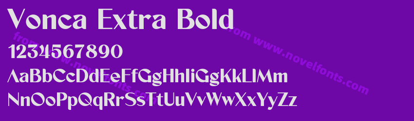Vonca Extra BoldPreview Vonca Extra BoldPreview