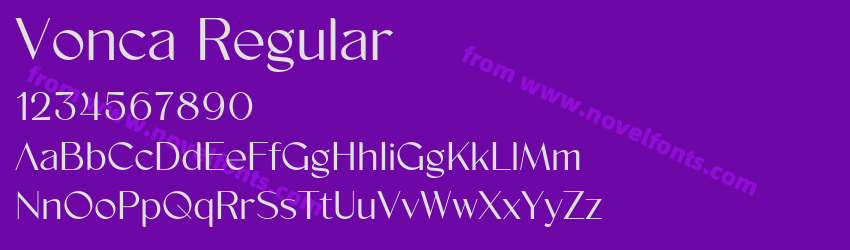 Vonca RegularPreview Vonca RegularPreview