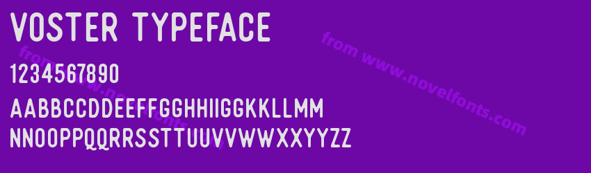 Voster TypefacePreview Voster TypefacePreview