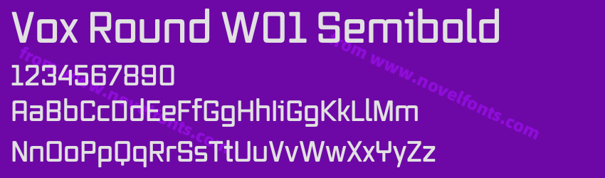 Vox Round W01 SemiboldPreview Vox Round W01 SemiboldPreview