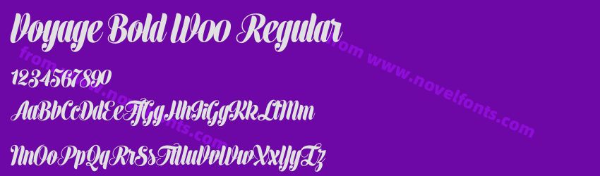 Voyage Bold W00 RegularPreview Voyage Bold W00 RegularPreview