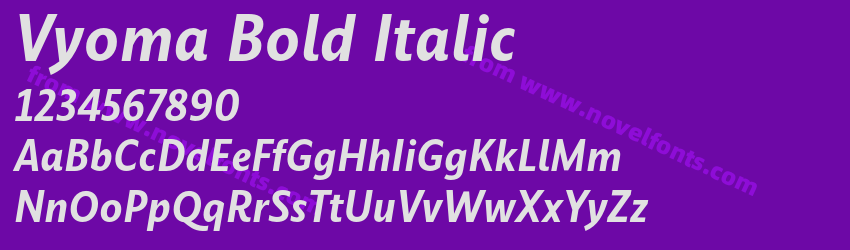 Vyoma Bold ItalicPreview Vyoma Bold ItalicPreview