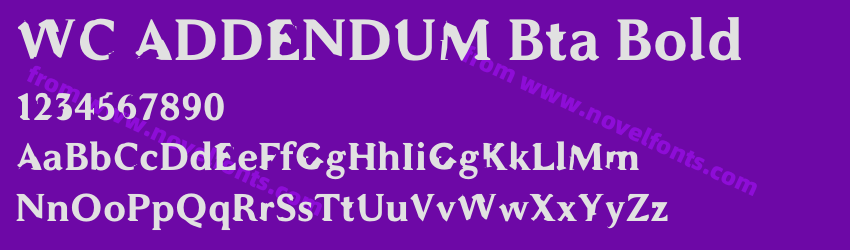 WC ADDENDUM Bta BoldPreview WC ADDENDUM Bta BoldPreview