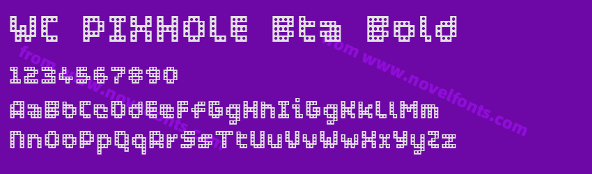 WC PIXHOLE Bta BoldPreview WC PIXHOLE Bta BoldPreview