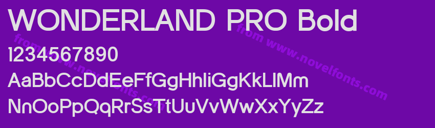 WONDERLAND PRO BoldPreview WONDERLAND PRO BoldPreview