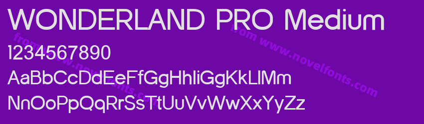 WONDERLAND PRO MediumPreview WONDERLAND PRO MediumPreview