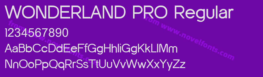 WONDERLAND PRO RegularPreview WONDERLAND PRO RegularPreview