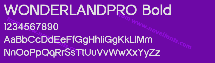 WONDERLANDPRO BoldPreview WONDERLANDPRO BoldPreview