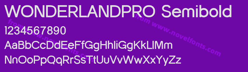 WONDERLANDPRO SemiboldPreview WONDERLANDPRO SemiboldPreview