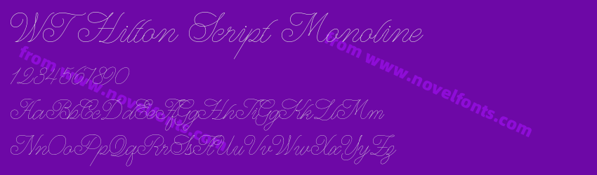 WT Hilton Script MonolinePreview WT Hilton Script MonolinePreview
