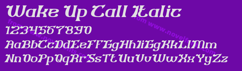 Wake Up Call ItalicPreview Wake Up Call ItalicPreview