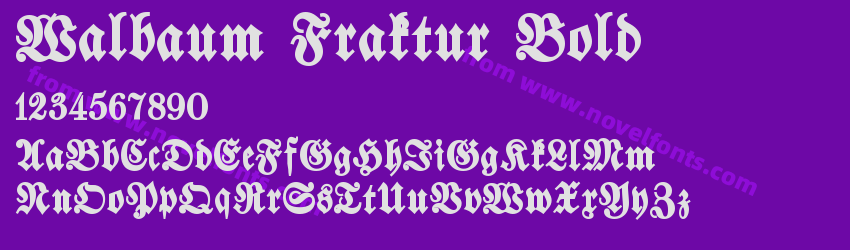 Walbaum Fraktur BoldPreview Walbaum Fraktur BoldPreview