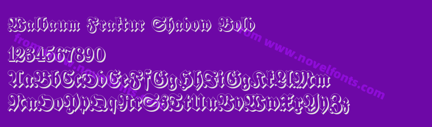 Walbaum Fraktur Shadow BoldPreview Walbaum Fraktur Shadow BoldPreview