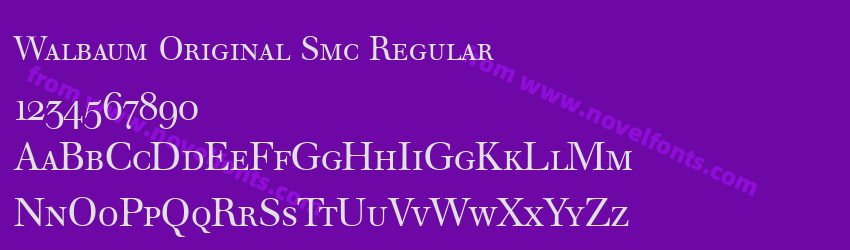 Walbaum Original Smc RegularPreview Walbaum Original Smc RegularPreview