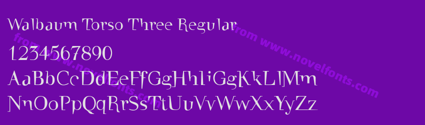 Walbaum Torso Three RegularPreview Walbaum Torso Three RegularPreview