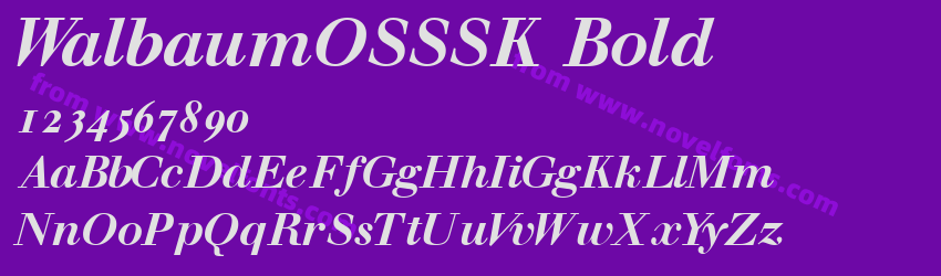 WalbaumOSSSK BoldPreview WalbaumOSSSK BoldPreview