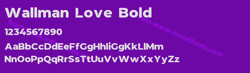 Wallman Love BoldPreview Wallman Love BoldPreview