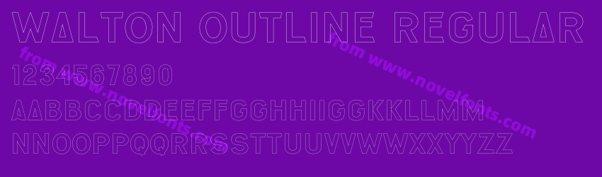 Walton Outline RegularPreview Walton Outline RegularPreview