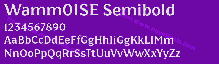 Wamm01SE SemiboldPreview Wamm01SE SemiboldPreview