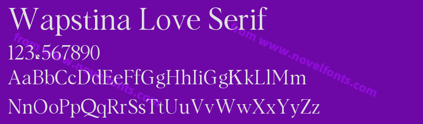 Wapstina Love SerifPreview Wapstina Love SerifPreview