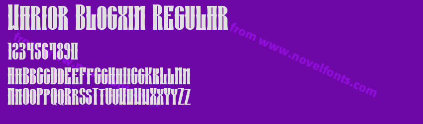 Warior Blogxim RegularPreview Warior Blogxim RegularPreview