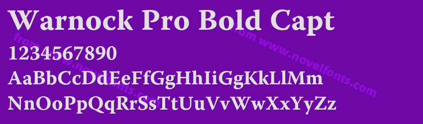 Warnock Pro Bold CaptPreview Warnock Pro Bold CaptPreview