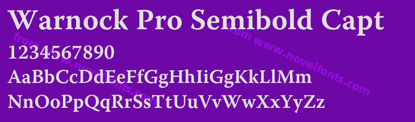 Warnock Pro Semibold CaptPreview Warnock Pro Semibold CaptPreview