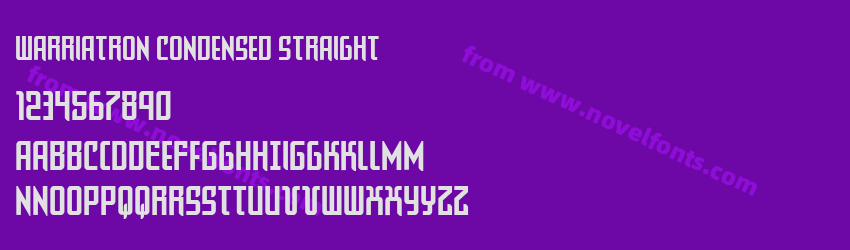 Warriatron Condensed StraightPreview Warriatron Condensed StraightPreview