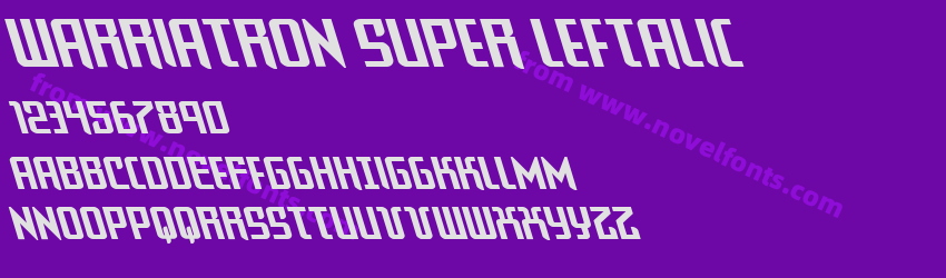 Warriatron Super LeftalicPreview