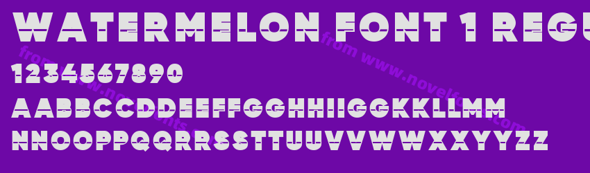 Watermelon Font 1 RegularPreview Watermelon Font 1 RegularPreview