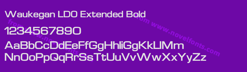Waukegan LDO Extended BoldPreview Waukegan LDO Extended BoldPreview