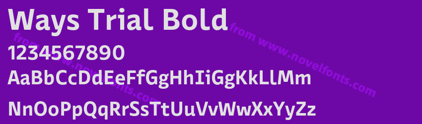 Ways Trial BoldPreview Ways Trial BoldPreview