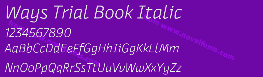 Ways Trial Book ItalicPreview Ways Trial Book ItalicPreview